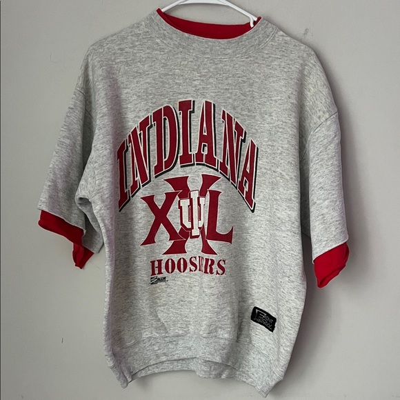 VTG 90s Indiana Hoosiers Salem Sportswear USA Crewneck L Retro NCAA Basketball♠️ - Picture 1 of 7
